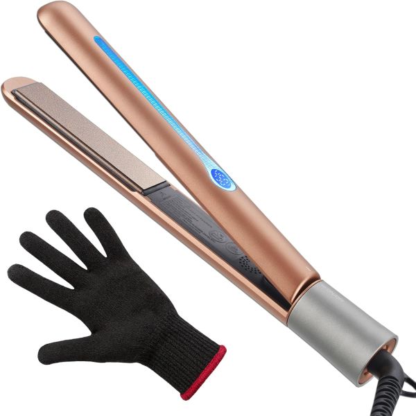 NITION Ceramic Tourmaline Hair Straighteners LCD Flat Iron 