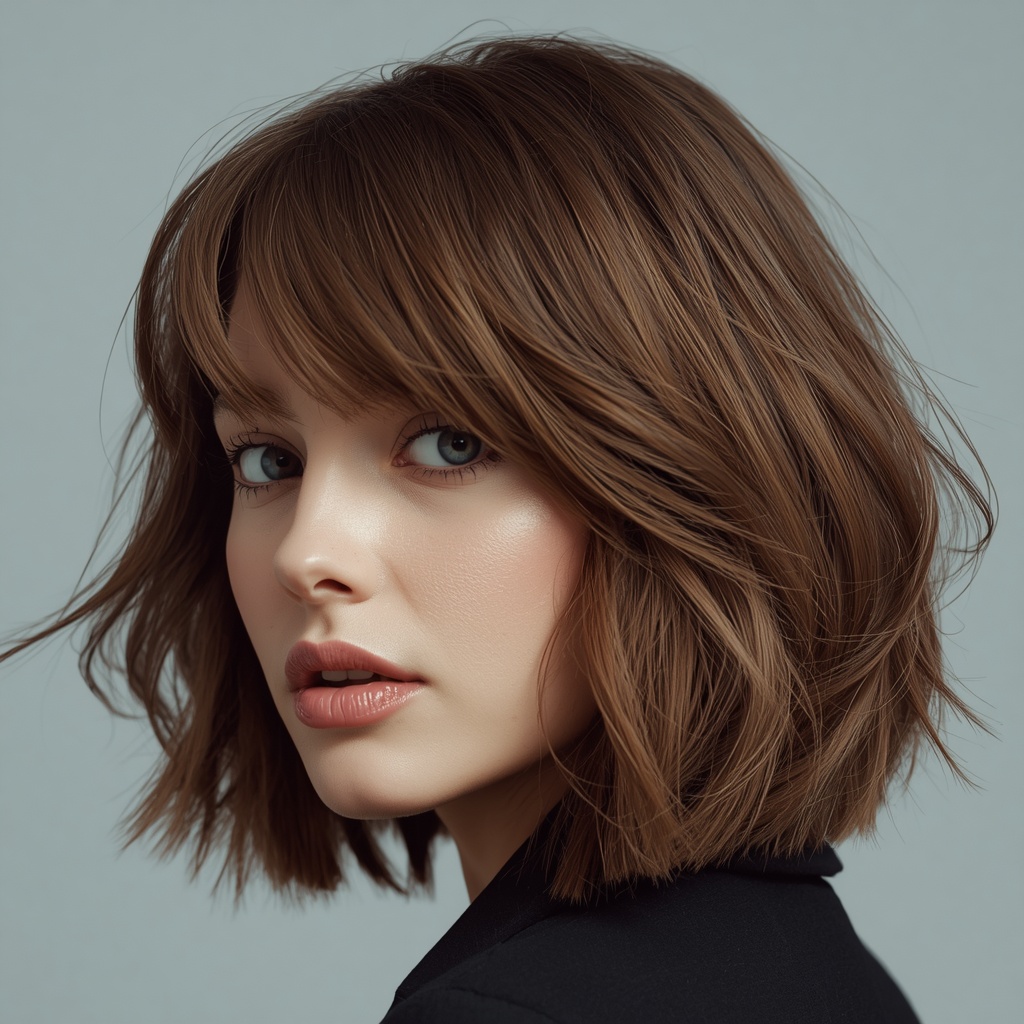 Shaggy bob hairstyle